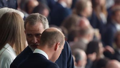 Euro 2024: la complicité de Felipe VI et du prince William lors de la finale