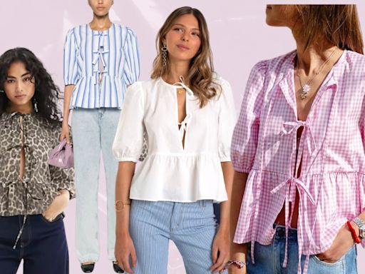 ‘Blusas Copenhague’ con lazos en el escote: la prenda viral que necesitas para esta primavera-verano