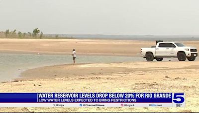 Rio Grande water reservoir levels drop, could trigger new water restrictions