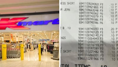 Shoppers nuts for ‘amazing’ detail on woman’s Kmart receipt
