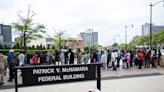 Hundreds wait in long lines at IRS offices in Detroit to verify IDs and get tax refunds