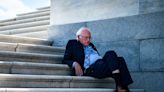 Sen. Bernie Sanders sitting on the Senate steps leads to comparisons to a classic US civics cartoon