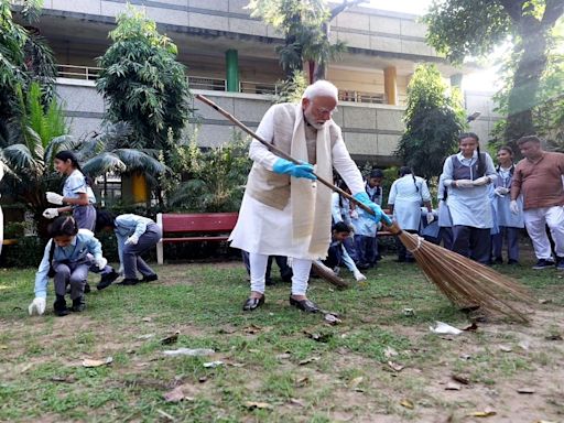 'Largest people's movement of century': PM Modi commemorates 10th anniversary of Swachh Bharat Mission