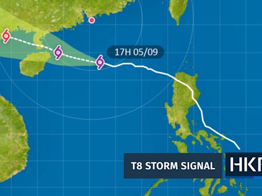 Super Typhoon Yagi: Hong Kong issues T8 storm warning as gale-force winds forecast