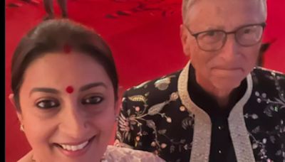 Smriti Irani Posts Pic With Bill Gates From The Ambani Wedding, Her Hilarious Caption Will Make You ROFL