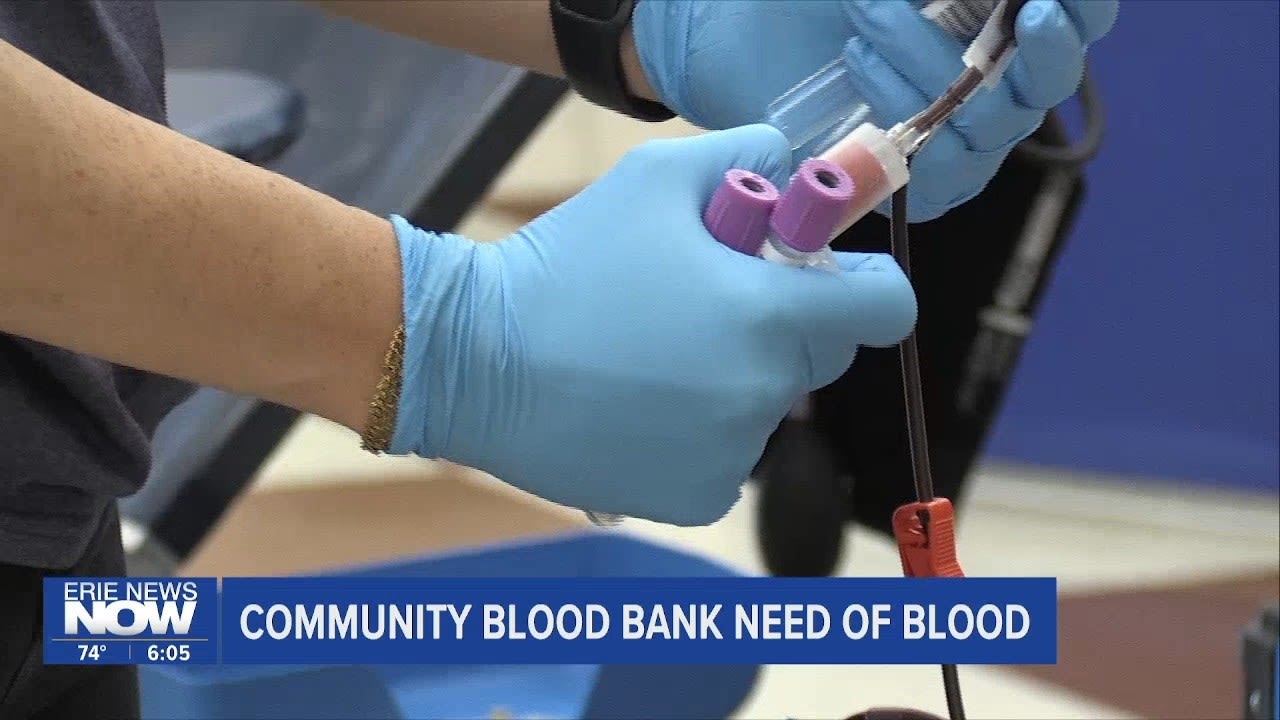 Community Blood Bank in Need of Blood Donations