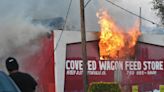 Covered Wagon Feed Store in Old Town Victorville catches fire