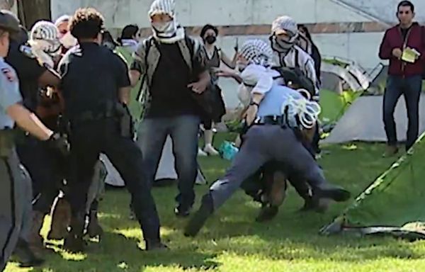 Watch: Georgia State Trooper Puts NFL Pros to Shame with Ruthless Tackle on Anti-Israel Protester