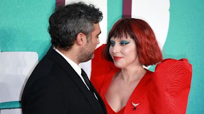 Newly Engaged Lady Gaga and Fiancé Michael Polansky Pack on the PDA at U.K. Premiere of 'Joker, Folie à Deux': Photos