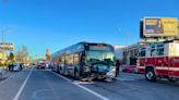 14 injured after vehicle struck AC Transit bus in Oakland