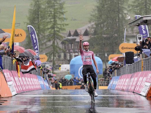 Pogacar extends Giro lead to over 7 minutes after winning altered Stage 16 amid protests at start