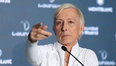 Martina Navratilova releases statement as tennis icon pulls out of working at WTA Finals