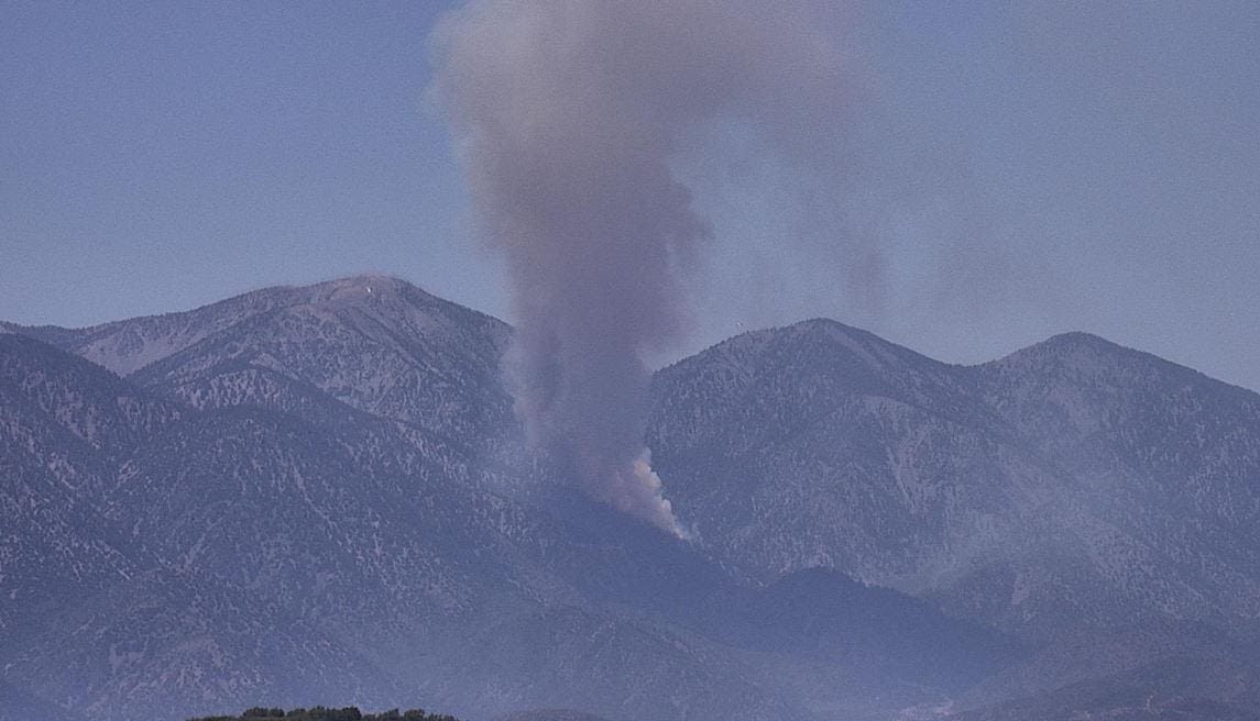 Brush fire ignites in San Bernardino National Forest near Lytle Creek