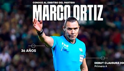 Marco Ortiz, será encargado del arbitraje en la final del América vs Cruz Azul