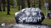 Rules, respect and The Rock: University members navigate painting free speech