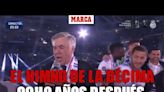 Ancelotti lo volvió a hacer: volvió a cantar el himno de la Décima en el Bernabéu - MarcaTV