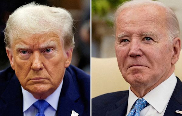 Biden closes gap in presidential poll as rival Trump is stuck in court