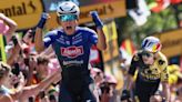 Tour de France: Jasper Philipsen wins stage 3 after impressive lead-out from Mathieu van der Poel