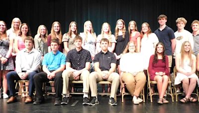 Caledonia Honor Society inducts 17 high school students