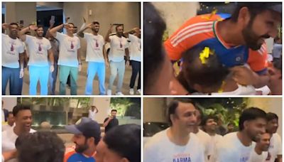 WATCH | Rohit's CHILDHOOD Friends Welcoming IND Captain is UNMISSABLE!