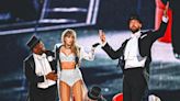 Travis Kelce makes surprise onstage appearance at Taylor Swift's London concert