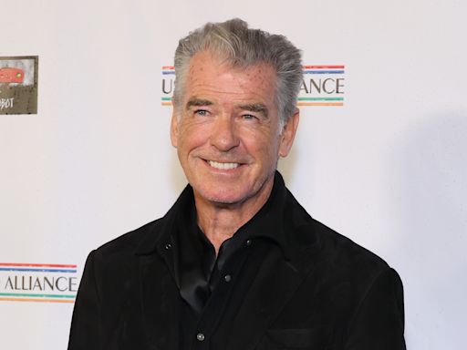 Pierce Brosnan walks hand-in-hand in rare outing with 90-year-old mother