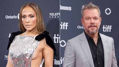 Jennifer Lopez and Matt Damon Spotted Holding Hands at 'Unstoppable' Premiere in Toronto