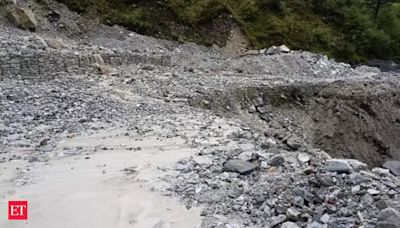 Uttarakhand: Vehicular movement halted at Badrinath National Highway due to falling debris - The Economic Times