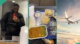 "The food": Man breaks silence on what he ate on Air Peace flight from London