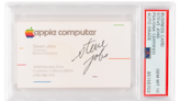 An Apple Business Card Signed by Steve Jobs Sells for a Whopping Sum