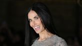 Demi Moore, 61, shows off ageless figure in sheer sparkling gown in Milan