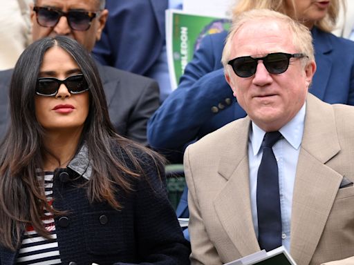 Salma Hayek, John Terry and Peep Show star lead celebs at Wimbledon