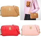 BURBERRY Lola [專櫃$55,000] TB字母羔羊皮鍊帶相機包-小款/3色可選