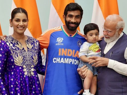 PM Modi cradles Jasprit Bumrah and Sanjana Ganesan’s son Angad in adorable photo: ‘Incredibly special morning’