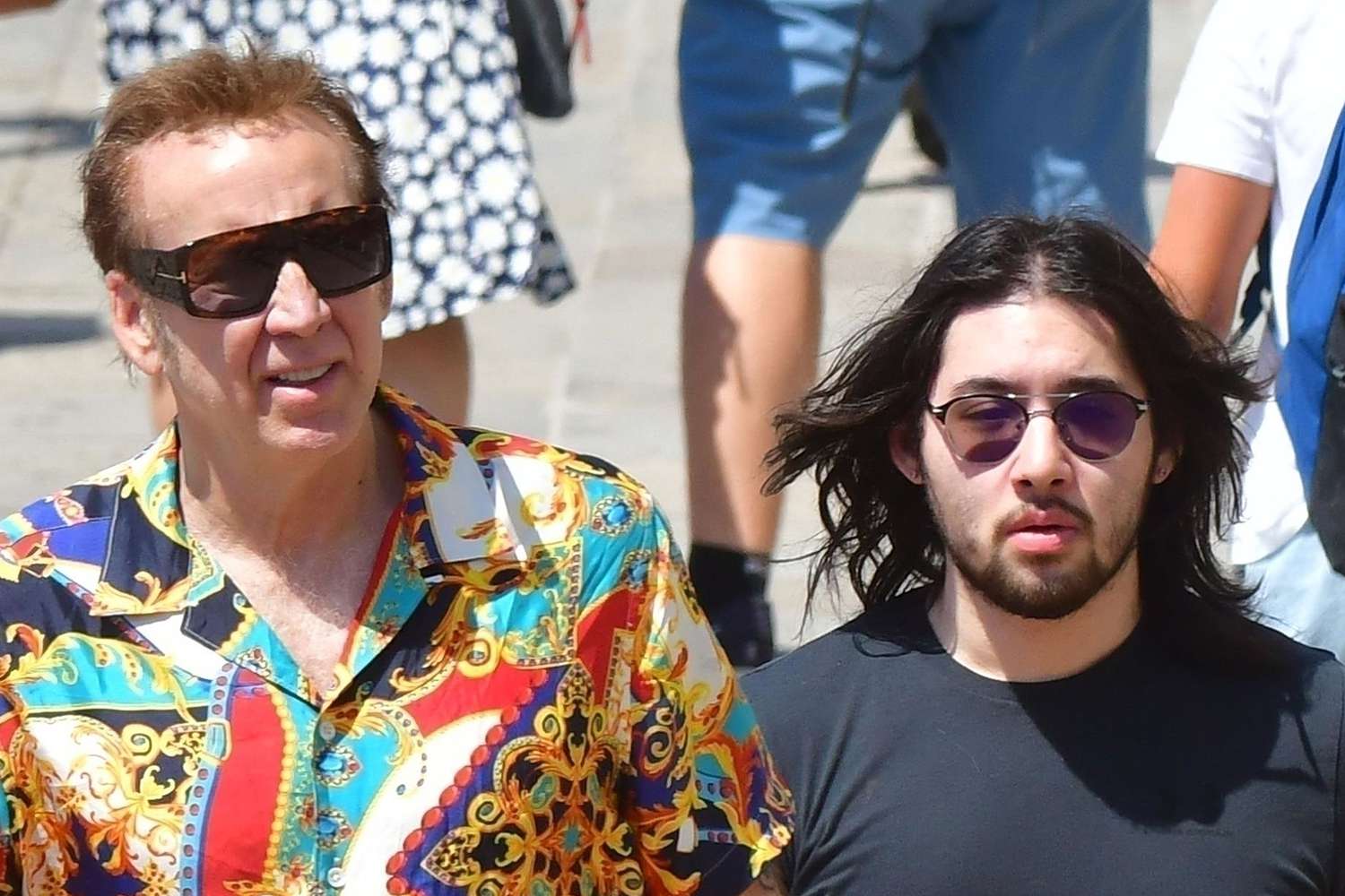 Nicolas Cage's Son Kal-El, 18, Spotted with Dad During Rare Outing in Venice