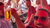 'Taking over!' - Ferdinand catches Euro fever as he gets on the beers with fans