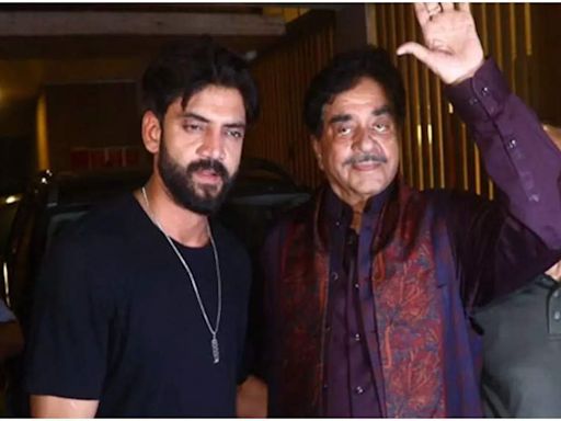 Zaheer Iqbal happily poses with Shatrughan Sinha ahead of his wedding with Sonakshi | Hindi Movie News - Times of India