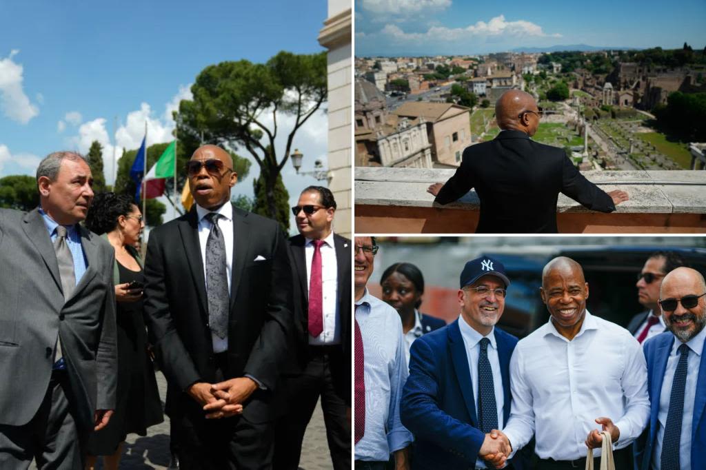 La Dolce Vita: Mayor Adams visits Rome, praises its subway building as faster than NYC