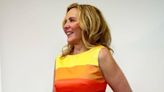 Kim Cattrall Celebrates Pride Month with a Body-Hugging Rainbow Dress — See Her Look!