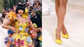 Nicki Minaj Goes Bold in Yellow with Pointed Pumps on the 2024 Met Gala Red Carpet