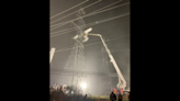 Two trapped in plane dangling from electrical tower after crash, Maryland rescuers say