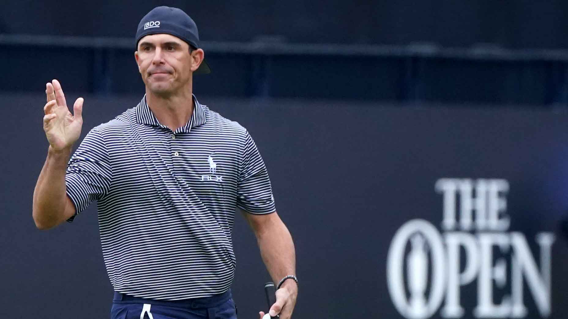 Billy Horschel leading Open with hat maneuver he was 'blasted' for
