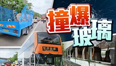 北大嶼山公路巴士撞工程車 9人受傷