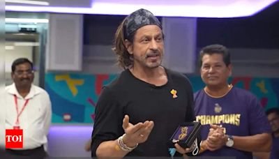 'We wish we had this team for the rest of our lives': KKR co-owner Shah Rukh Khan's 'emotional' speech - Watch | Cricket News - Times of India