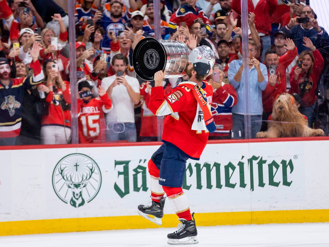 A giant dog had a front row seat at the Stanley Cup final. Meet ‘Brodie That Dood’