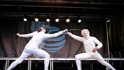 How hard is fencing? We had a U.S. Olympian show us. Watch how it went