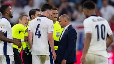 Slovakia boss responds to furious Declan Rice incident and explains what happened