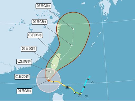 「山陀兒」近逼台灣！南部、竹苗以北風雨最強時刻曝