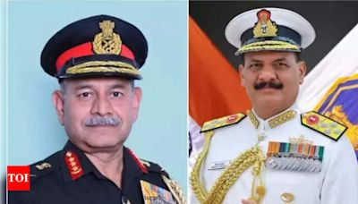 First time in Indian military history: Two classmates to be Army and Navy chiefs together | India News - Times of India