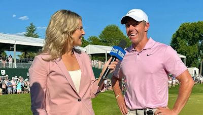 CBS reporter Amanda Balionis jets off to Scotland to join Rory McIlroy